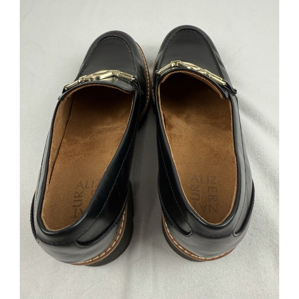 Naturalizer Women's Cabaret Slip On Loafer Black Lug Sole - Picture 12 of 14